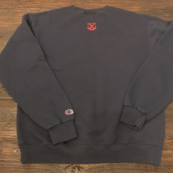 OLD ROW navy red sweatshirt M - Picture 4 of 4